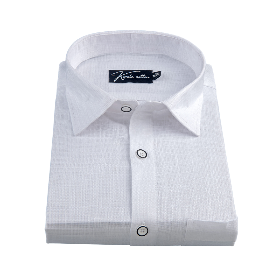 Matty Linen White Shirts for Men