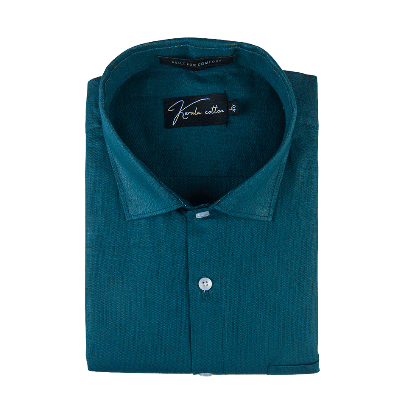 Rama Green Colour Linen Cotton Shirt for men