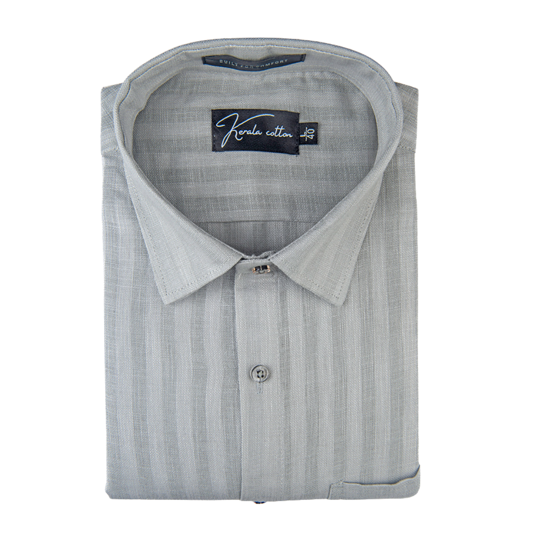 Linen Linning Gray Colour Shirts For Men