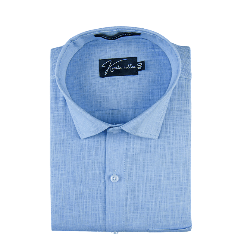 Sky blue Colour Linen Cotton Shirt for men