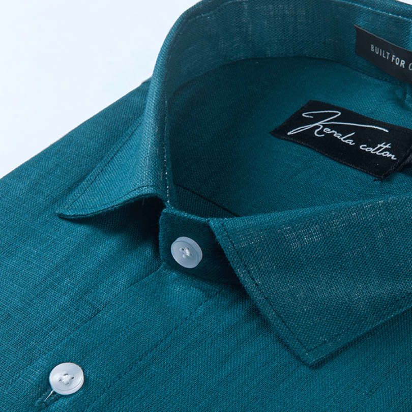 Rama Green Colour Linen Cotton Shirt for men