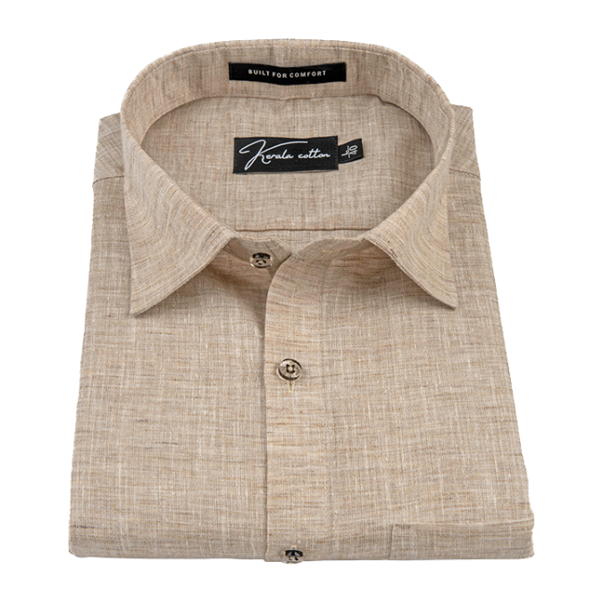 Linen Khadi Fone Colour Shirts For Men