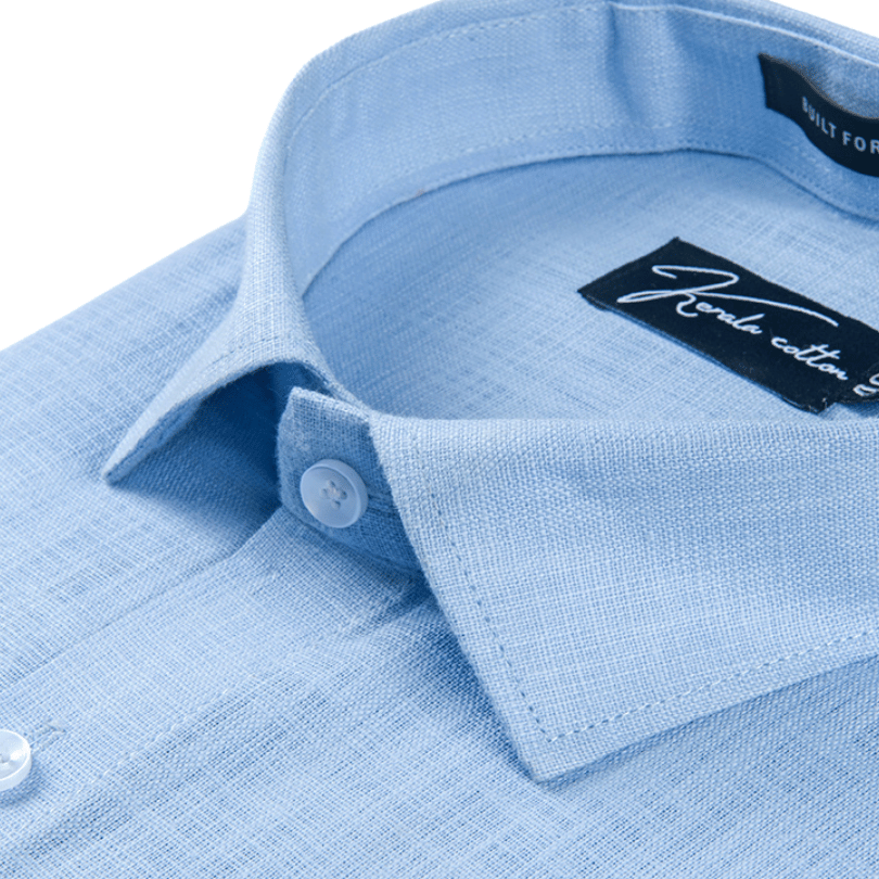 Sky blue Colour Linen Cotton Shirt for men