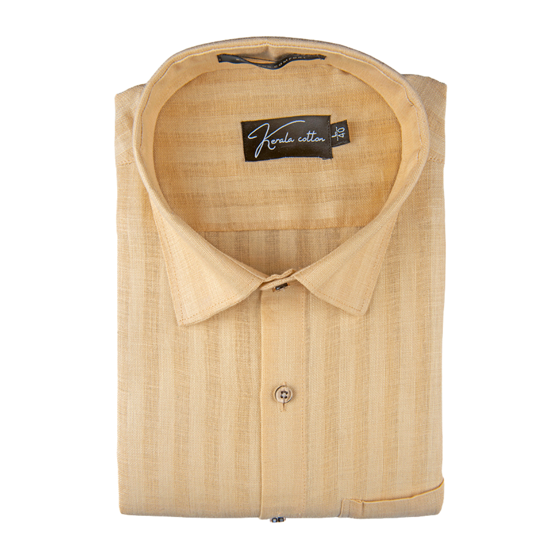 Linen Linning Fone Colour Shirts For Men
