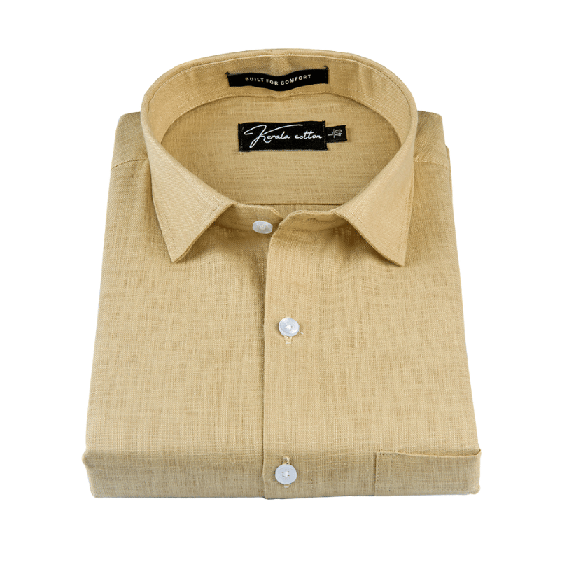 Fone Colour Linen Cotton Shirt for Men