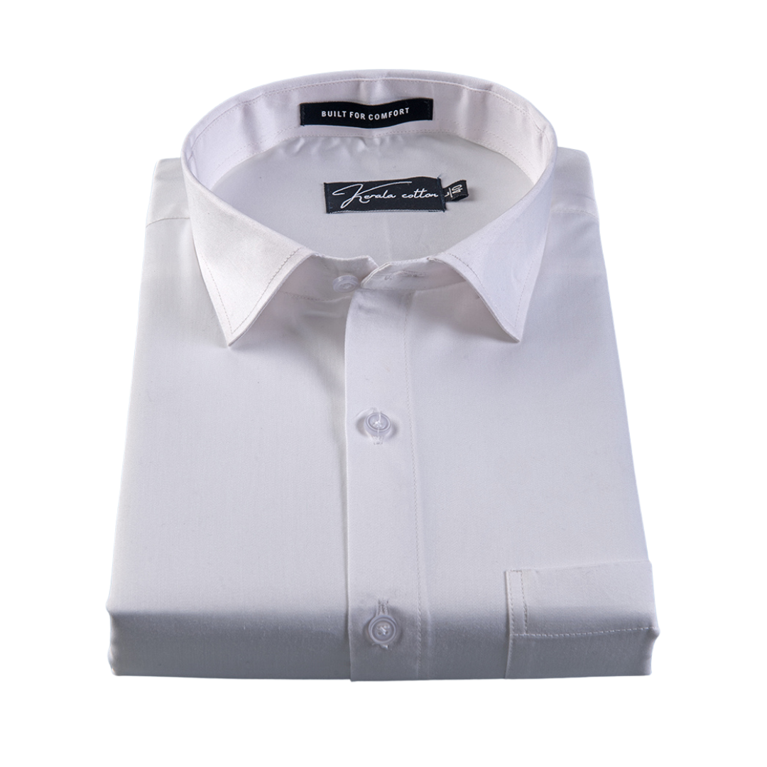 Premium White Giza Cotton Shirts for Men