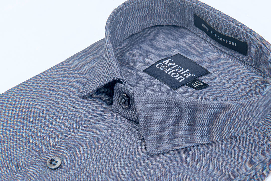 Imported Linen Dark Grey Colour Shirts for Men