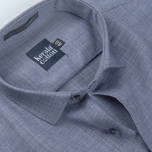 Imported Linen Dark Grey Colour Shirts for Men