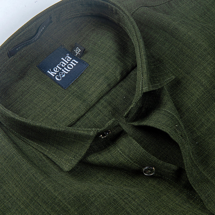 Imported Linen Green Colour Shirts for Men