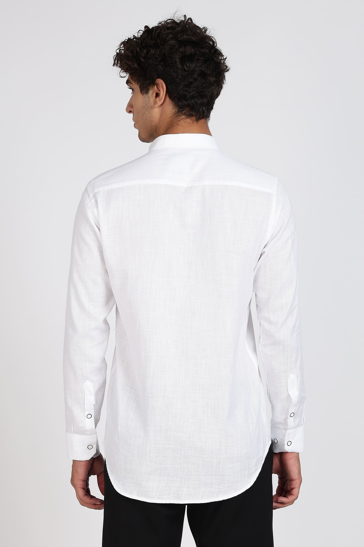 Belgium Casa Linen Prime White Shirts For Men