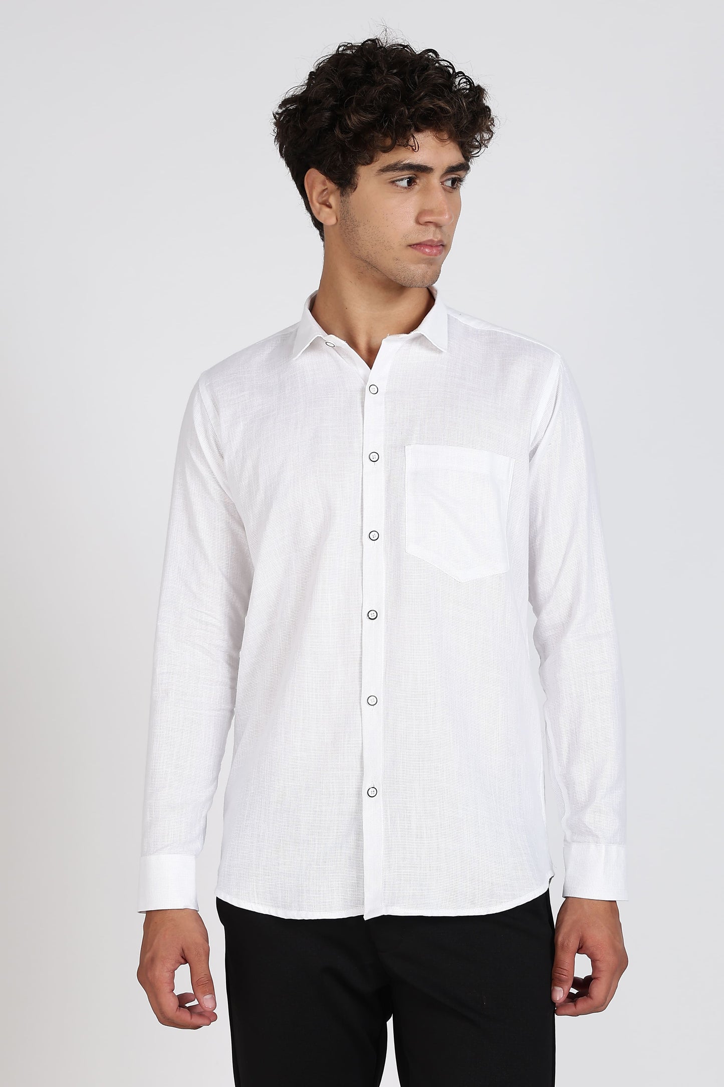 Belgium Casa Linen Prime White Shirts For Men