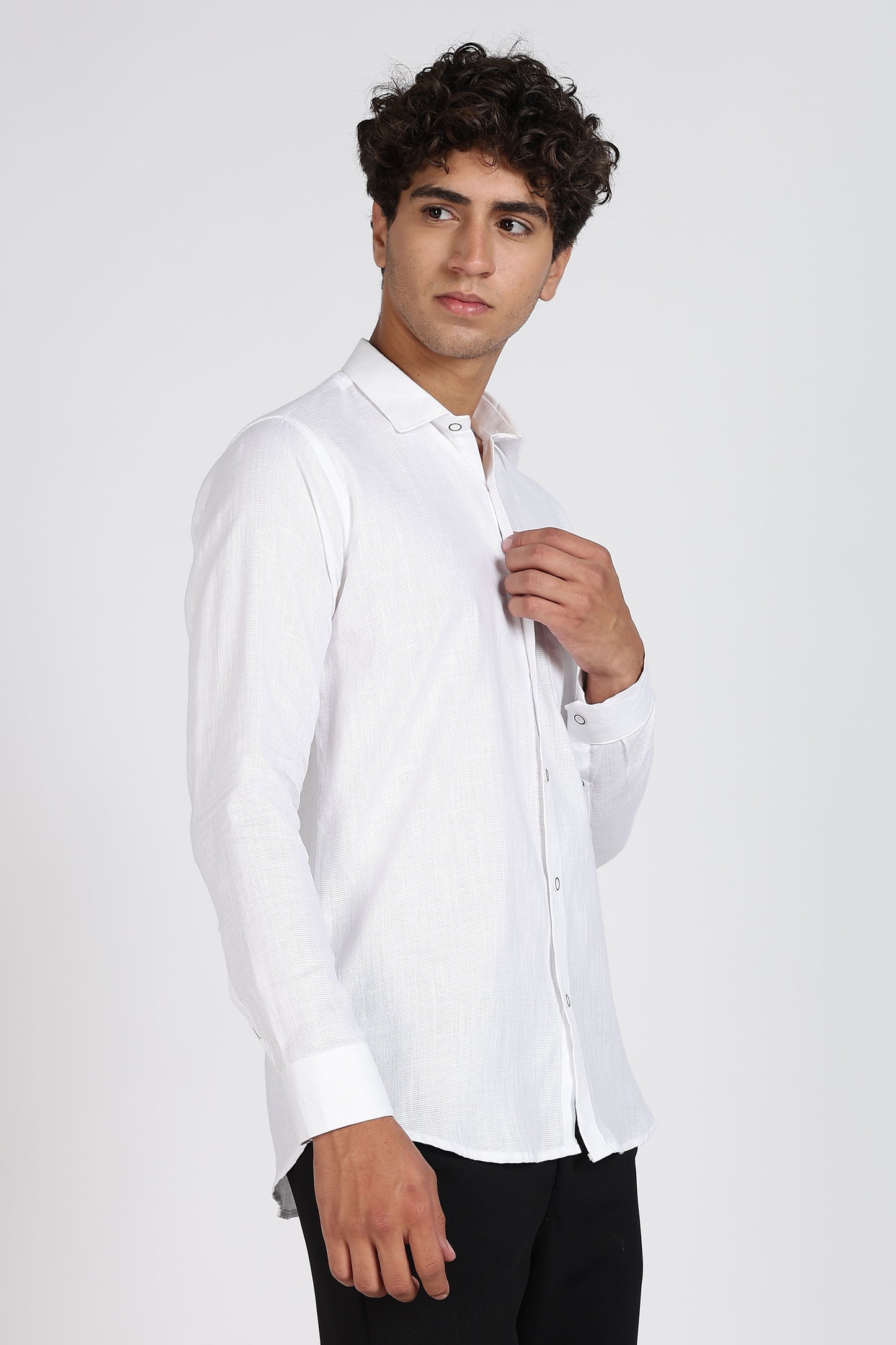 Belgium Casa Linen Prime White Shirts For Men