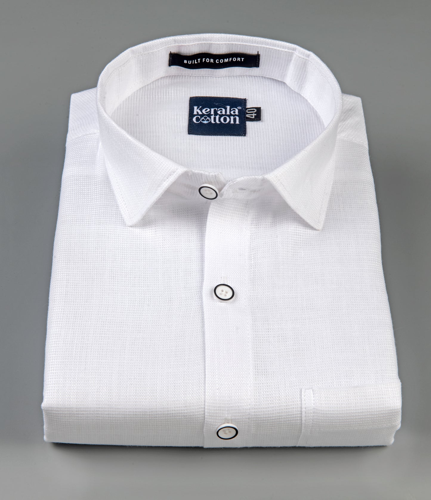 Italian linen Structure White Shirts for men