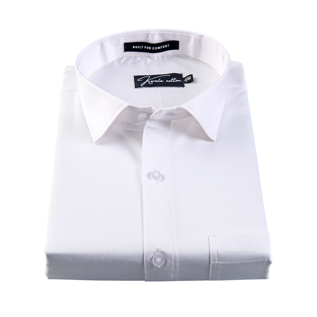 Premium White Giza Cotton Shirts for Men