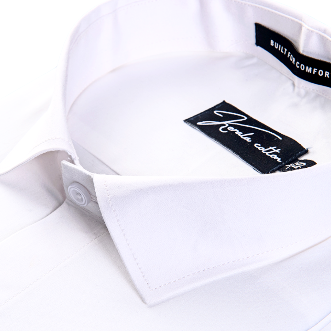 Premium White Giza Cotton Shirts for Men