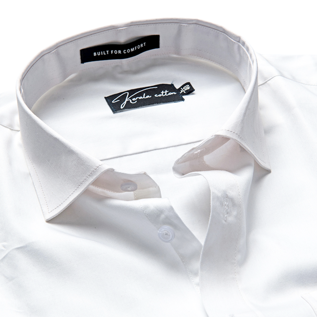 Premium White Giza Cotton Shirts for Men