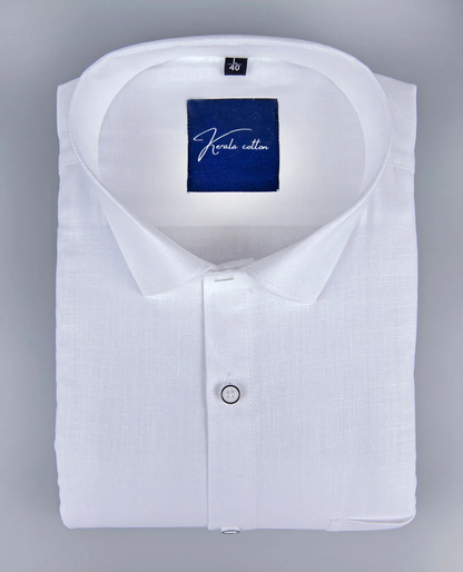 Linen White Premium Shirts for Men
