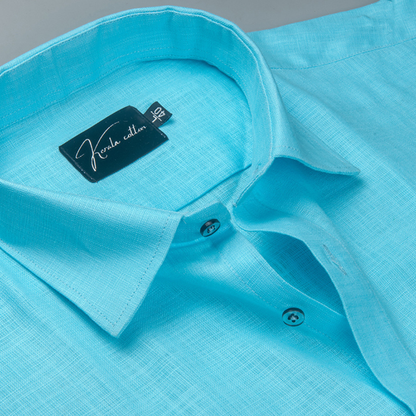 Bristol Linen Sky Blue Colour Shirts for Men