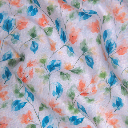New Rusiyano Rama with Orange Flower Print Shirts for Men