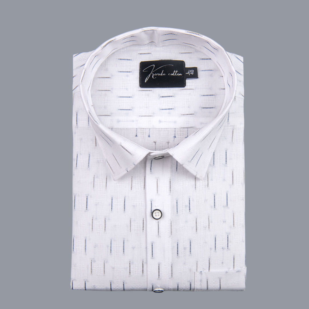 Linen New Butta White with Tine Line Shirts