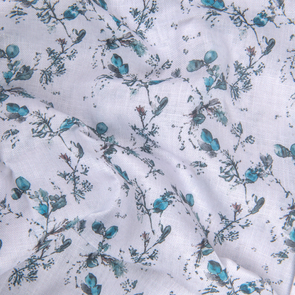 New Rusiyano White with Rama Flower Print Shirts for Men