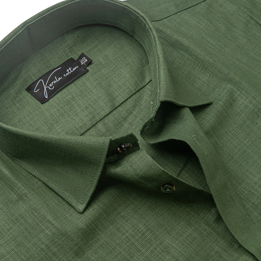 Mahendi Colour Blended Linen Shirts for Men