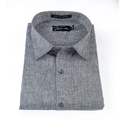 100% Linen Prime Gray Colour Shirts For Men