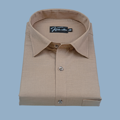 Dark fone Lining Texture Cotton Shirts for Men