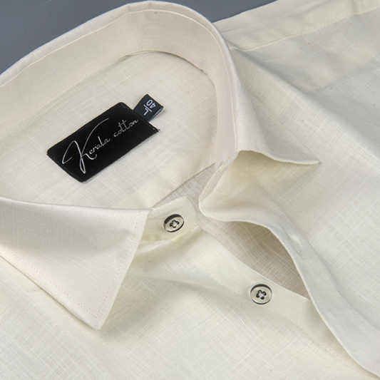 Bristol Linen Cream Colour Shirts For Men