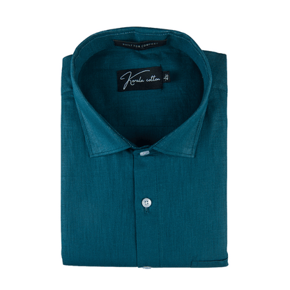 Rama Green Colour Linen Cotton Shirt for men