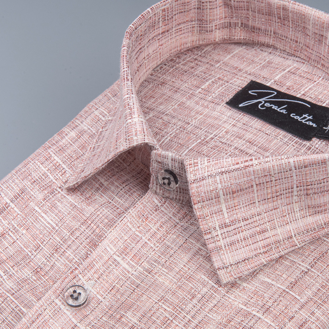 Linen khadi Light Marrun Colour Shirts For Men
