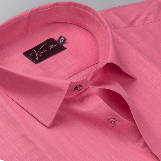 Bristol Linen Dark Pink Colour Shirts for Men