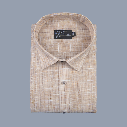 Linen khadi Dark Fone Colour Shirts For Men
