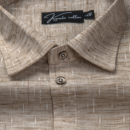 Mofatlal Butta Khadi Light Brown Colour Shirts for Men