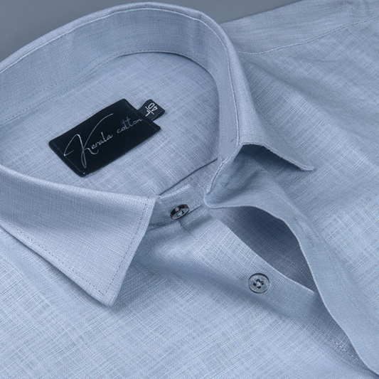 Bristol Linen Light Blue Colour Shirts For Men