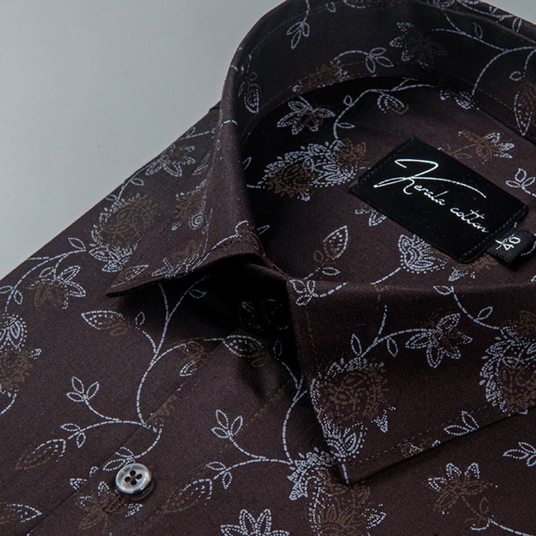 Trident Marrun Colour Cotton Print Shirts