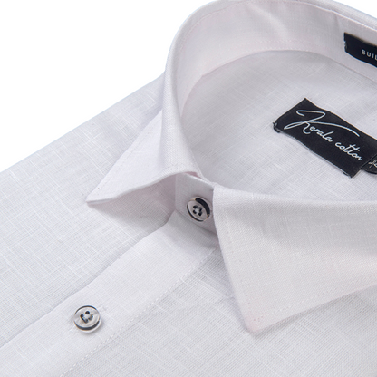 100% Linen Prime White Colour Shirts For Men