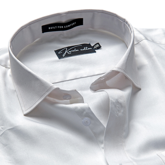 Premium White Giza Cotton Shirts for Men
