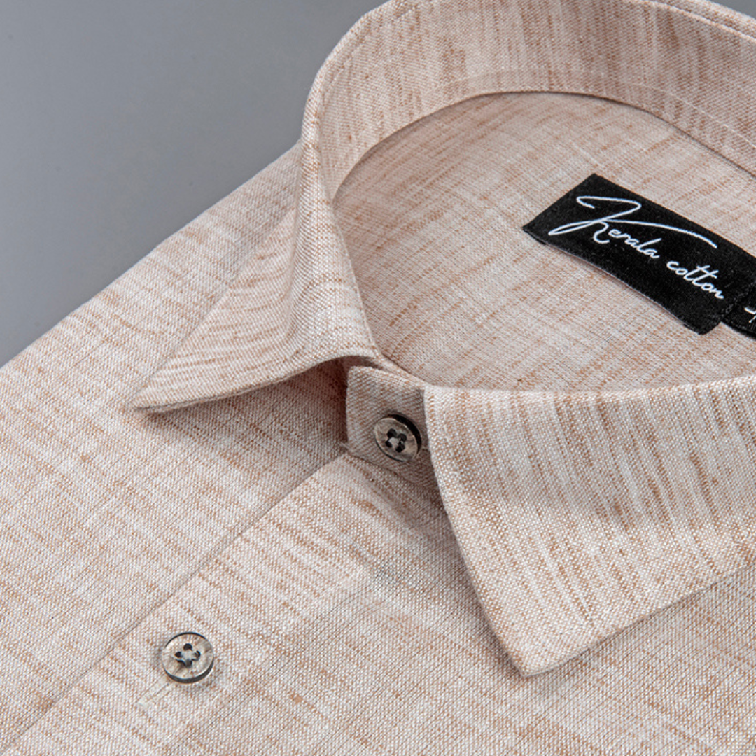 60 Lea Pure Linen Light Marun Colour Shirts for Men