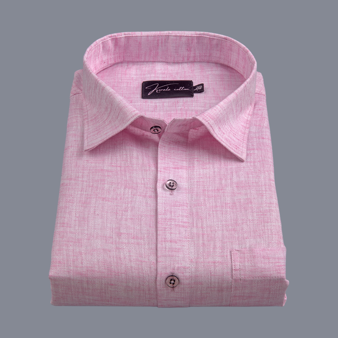 Linen Pink Colour Cotton Shirts