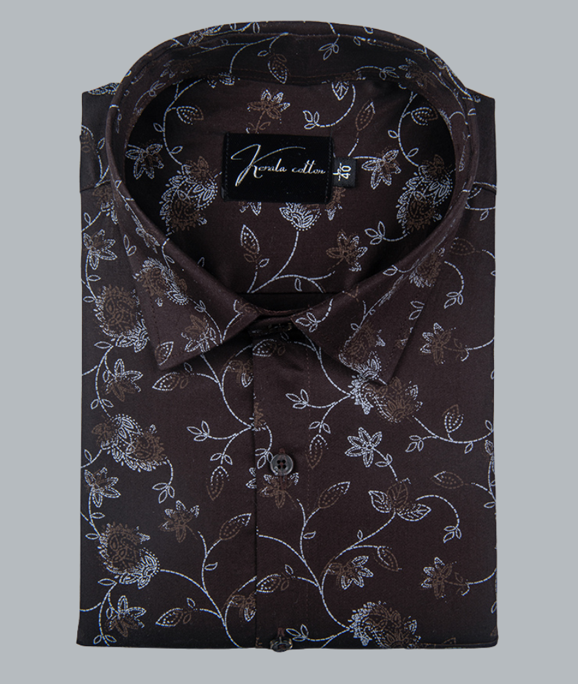 Trident Marrun Colour Cotton Print Shirts