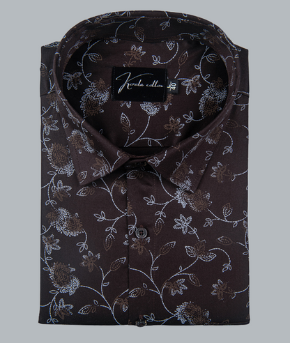 Trident Marrun Colour Cotton Print Shirts