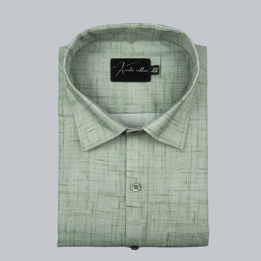Cord Digital Green Colour Shirts for Men