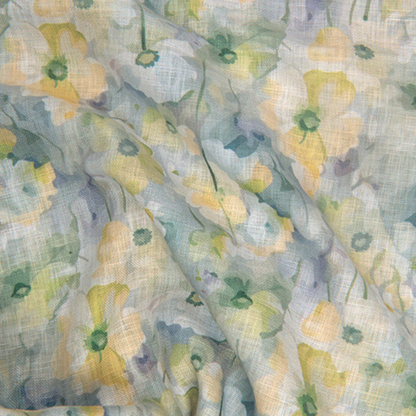 Linen Prime Multiple Colours Flowers Print Shirts for Men