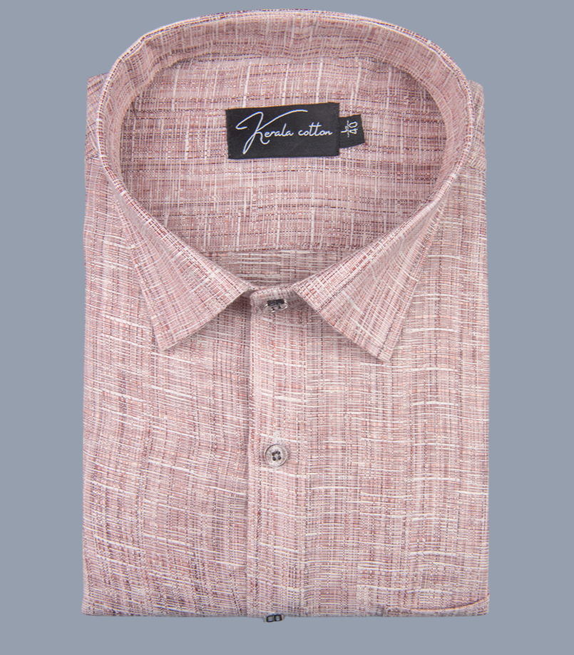 Linen khadi Light Marrun Colour Shirts For Men