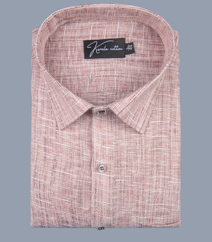 Linen khadi Light Marrun Colour Shirts For Men