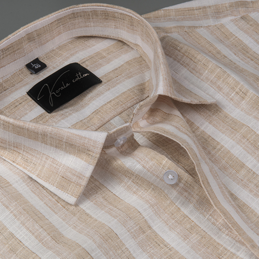 Soft Linen Fone with White Patta Shirts for Men