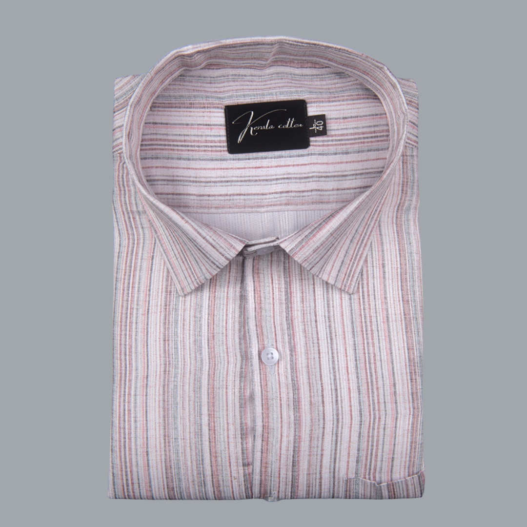 Cord Digital Pink Multicolour Lining Shirts for Men