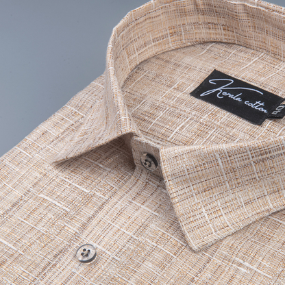 Linen khadi Dark Fone Colour Shirts For Men