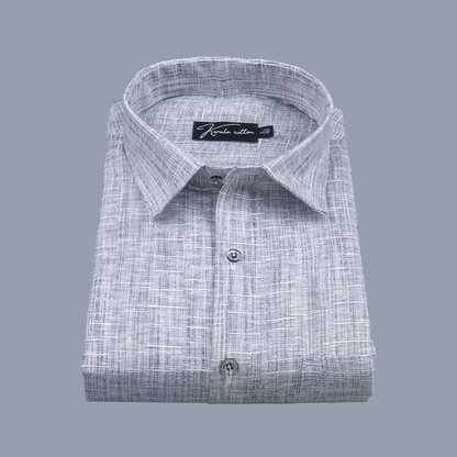 Linen khadi Light Gray Colour Shirts For Men